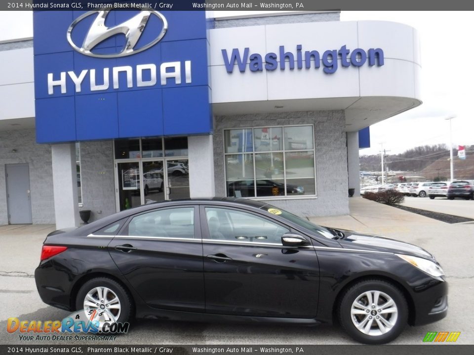 2014 Hyundai Sonata GLS Phantom Black Metallic / Gray Photo #2