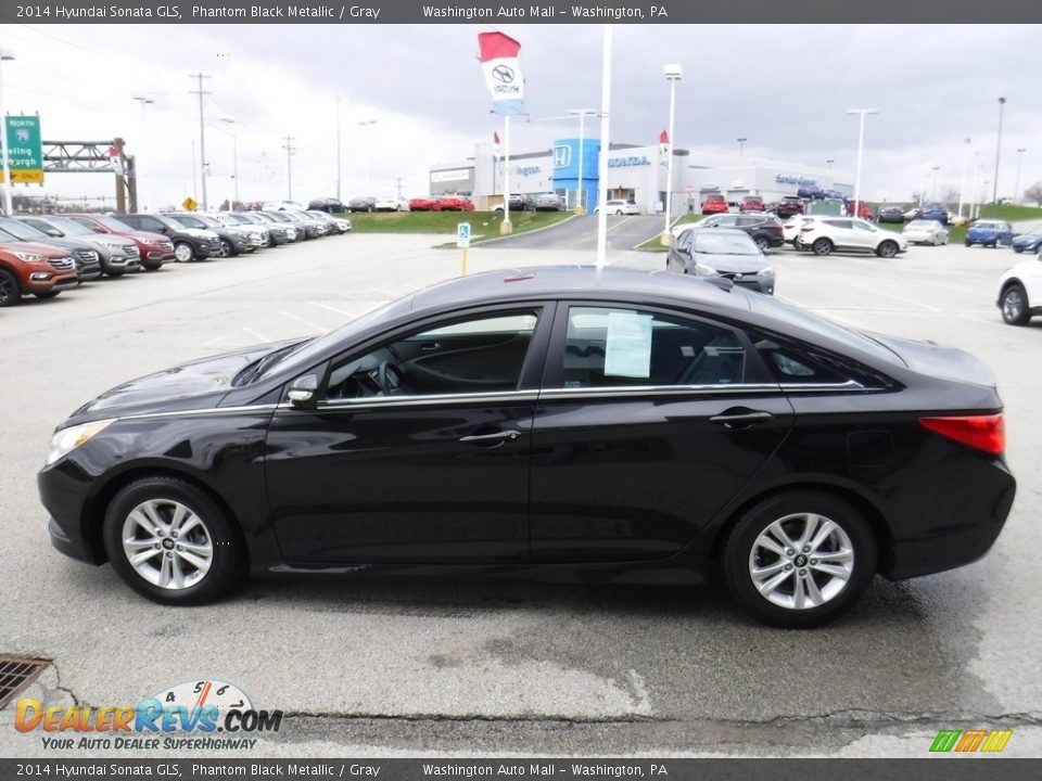 2014 Hyundai Sonata GLS Phantom Black Metallic / Gray Photo #6