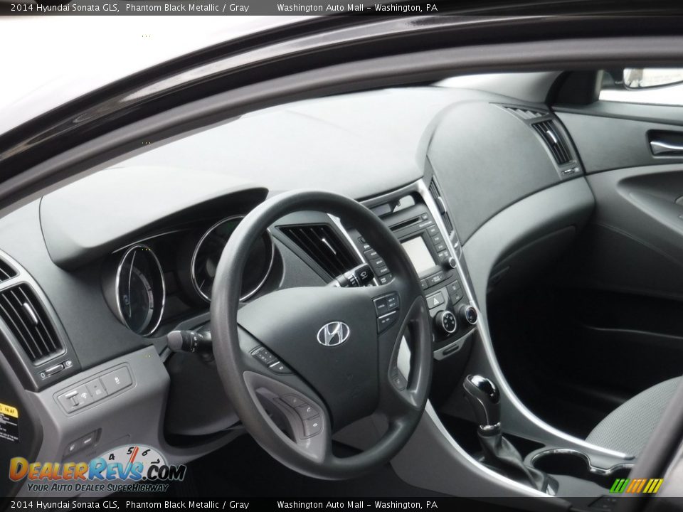 2014 Hyundai Sonata GLS Phantom Black Metallic / Gray Photo #11