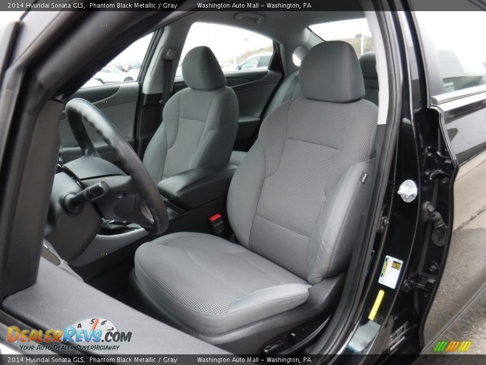 2014 Hyundai Sonata GLS Phantom Black Metallic / Gray Photo #13