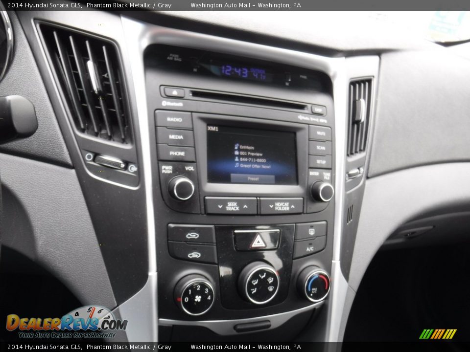 2014 Hyundai Sonata GLS Phantom Black Metallic / Gray Photo #16
