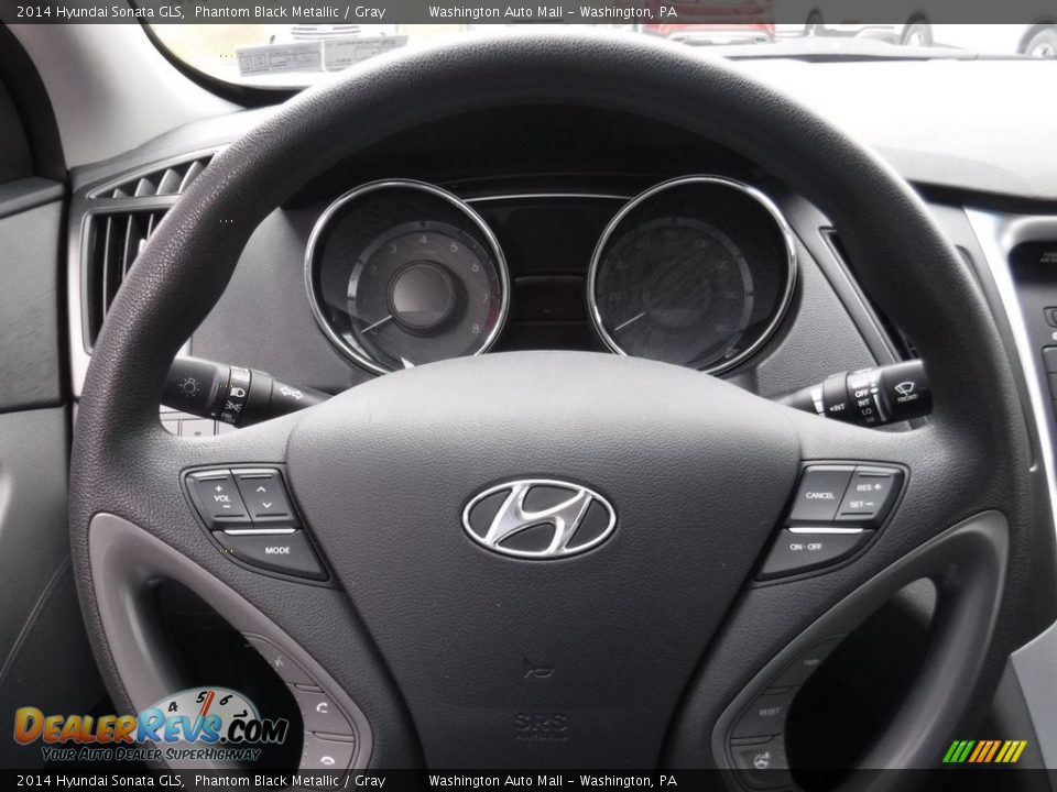 2014 Hyundai Sonata GLS Phantom Black Metallic / Gray Photo #22