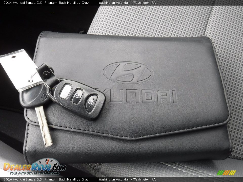 2014 Hyundai Sonata GLS Phantom Black Metallic / Gray Photo #26
