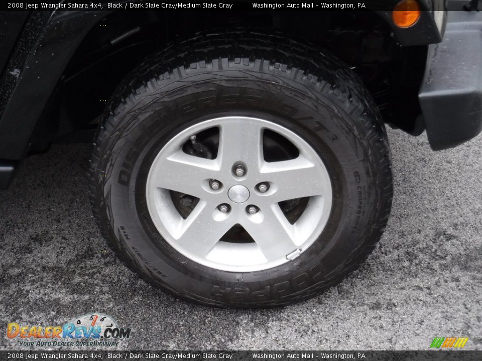 2008 Jeep Wrangler Sahara 4x4 Black / Dark Slate Gray/Medium Slate Gray Photo #3