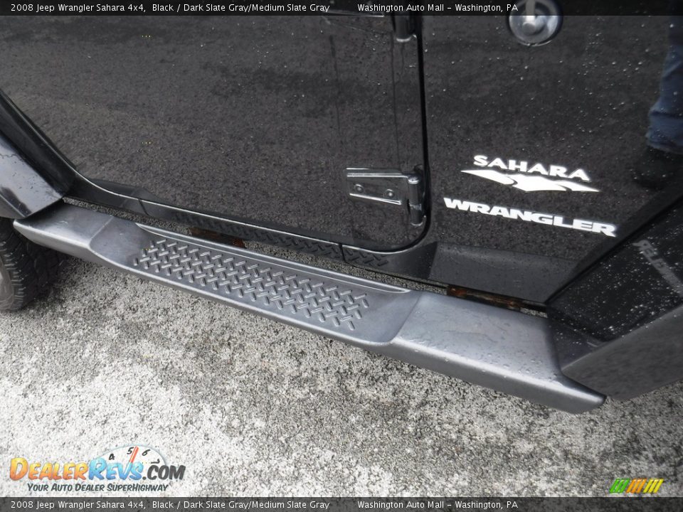 2008 Jeep Wrangler Sahara 4x4 Black / Dark Slate Gray/Medium Slate Gray Photo #4