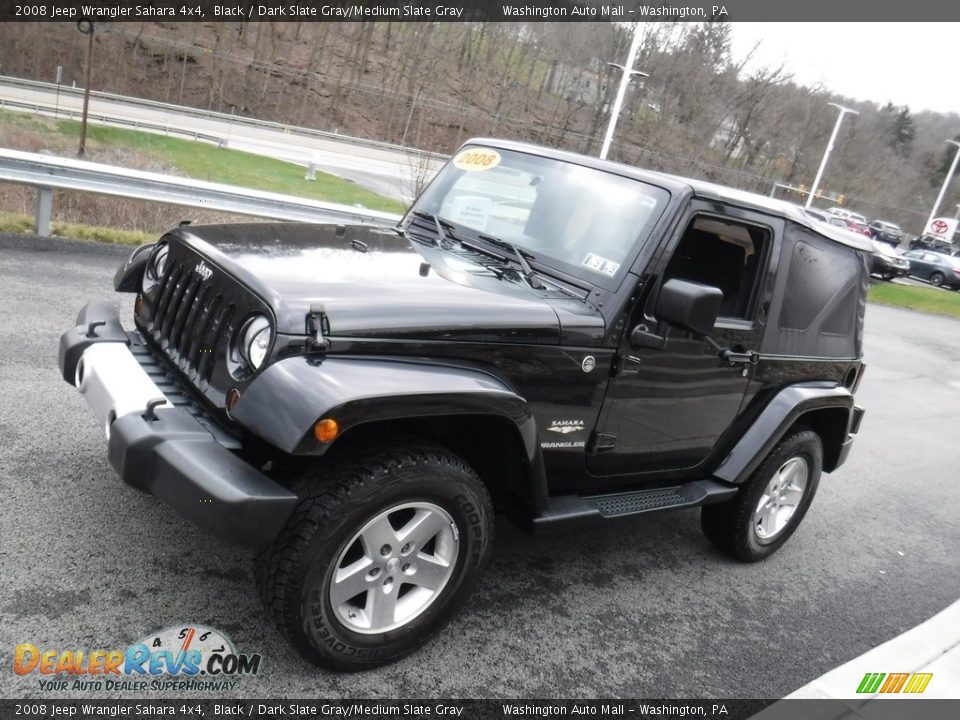 2008 Jeep Wrangler Sahara 4x4 Black / Dark Slate Gray/Medium Slate Gray Photo #6