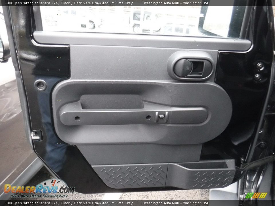 2008 Jeep Wrangler Sahara 4x4 Black / Dark Slate Gray/Medium Slate Gray Photo #12
