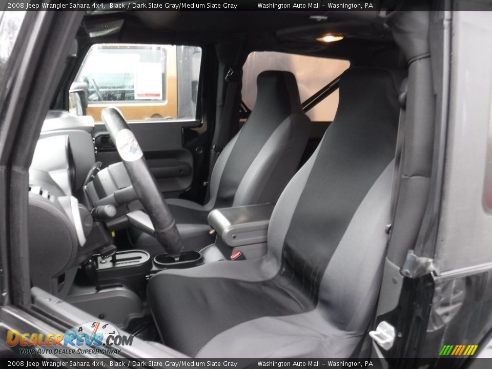 2008 Jeep Wrangler Sahara 4x4 Black / Dark Slate Gray/Medium Slate Gray Photo #13