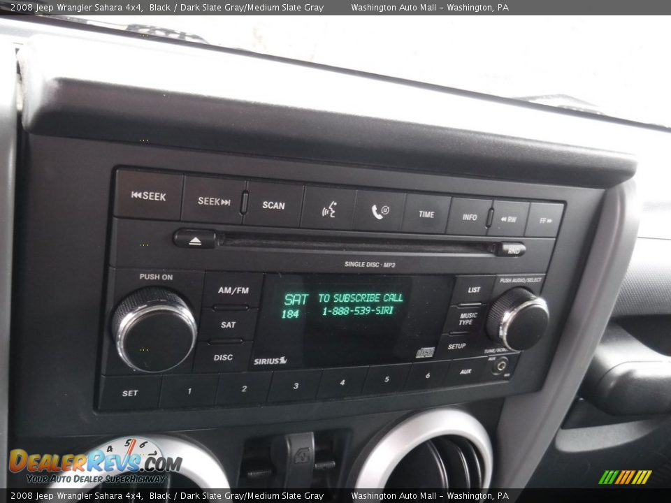 2008 Jeep Wrangler Sahara 4x4 Black / Dark Slate Gray/Medium Slate Gray Photo #14