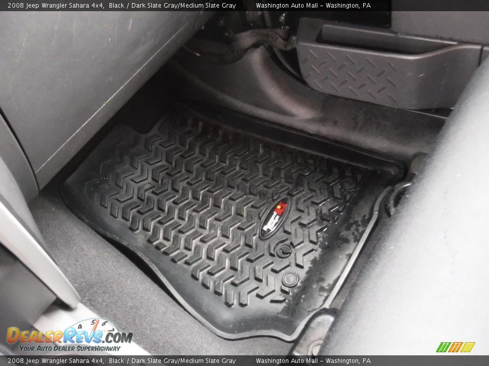 2008 Jeep Wrangler Sahara 4x4 Black / Dark Slate Gray/Medium Slate Gray Photo #16