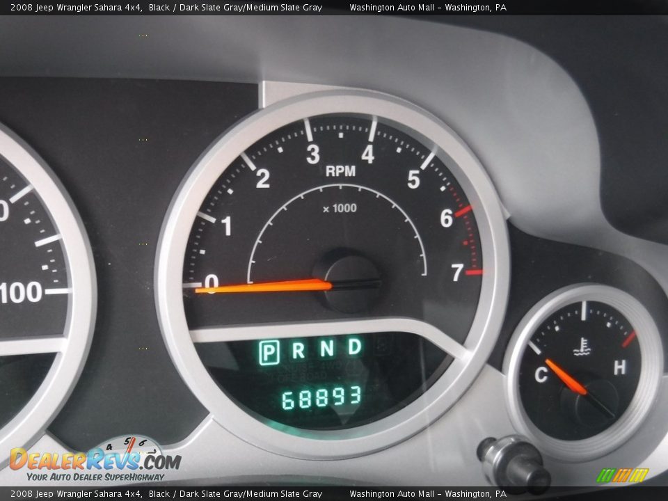 2008 Jeep Wrangler Sahara 4x4 Black / Dark Slate Gray/Medium Slate Gray Photo #25