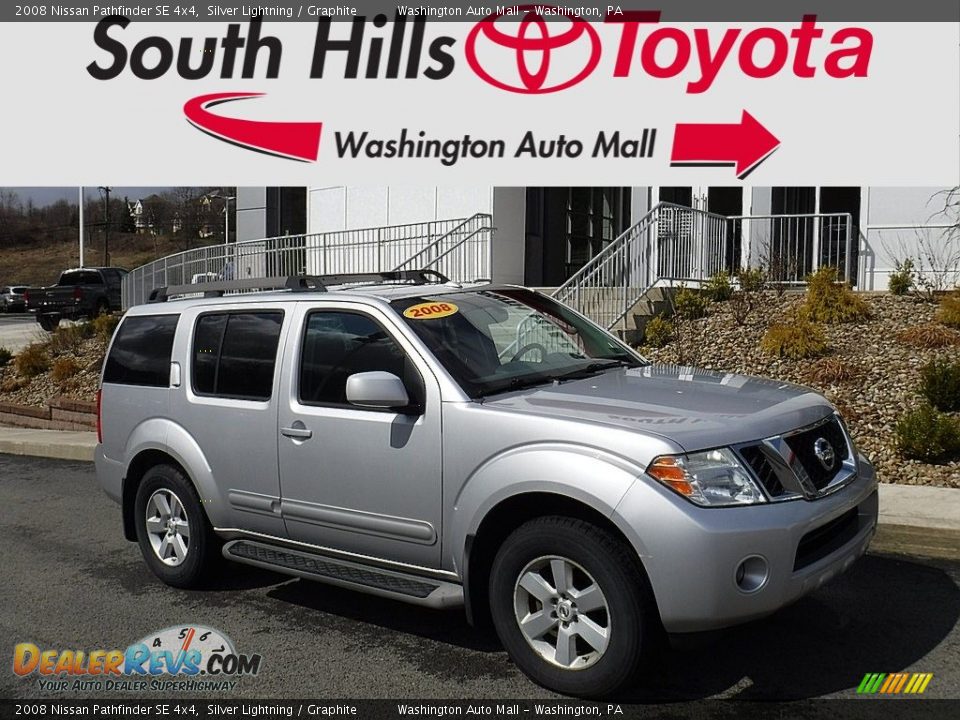 2008 Nissan Pathfinder SE 4x4 Silver Lightning / Graphite Photo #1