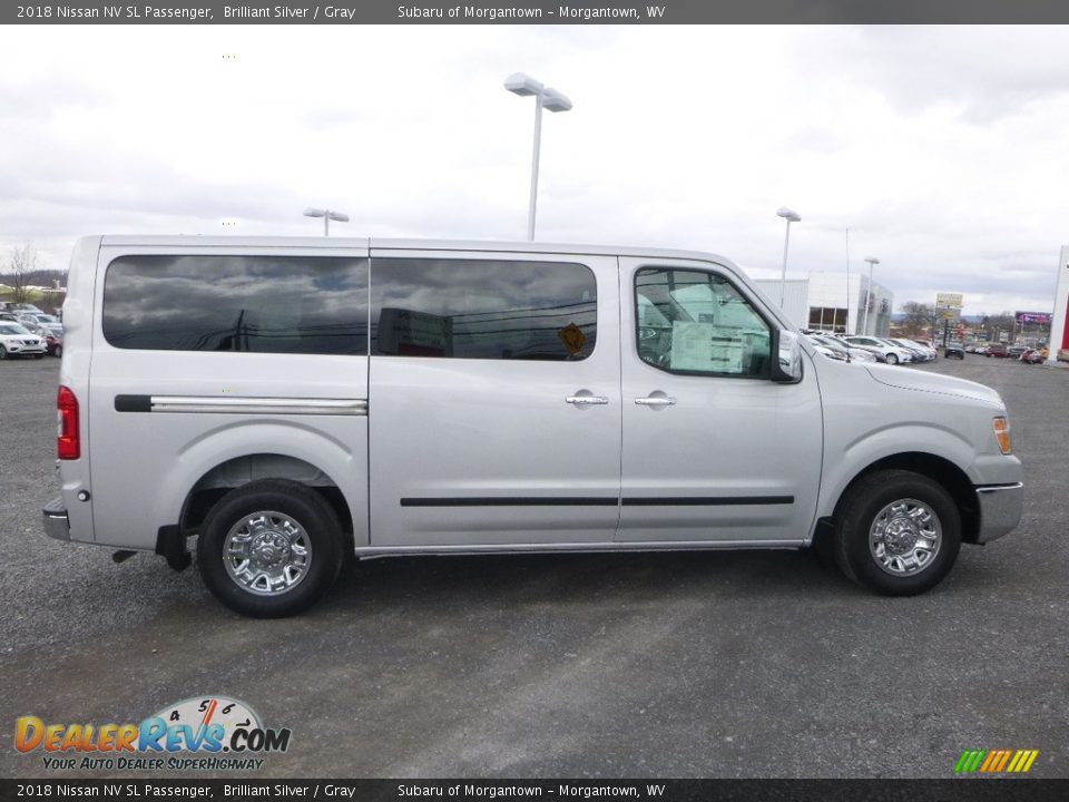 Brilliant Silver 2018 Nissan NV SL Passenger Photo #3
