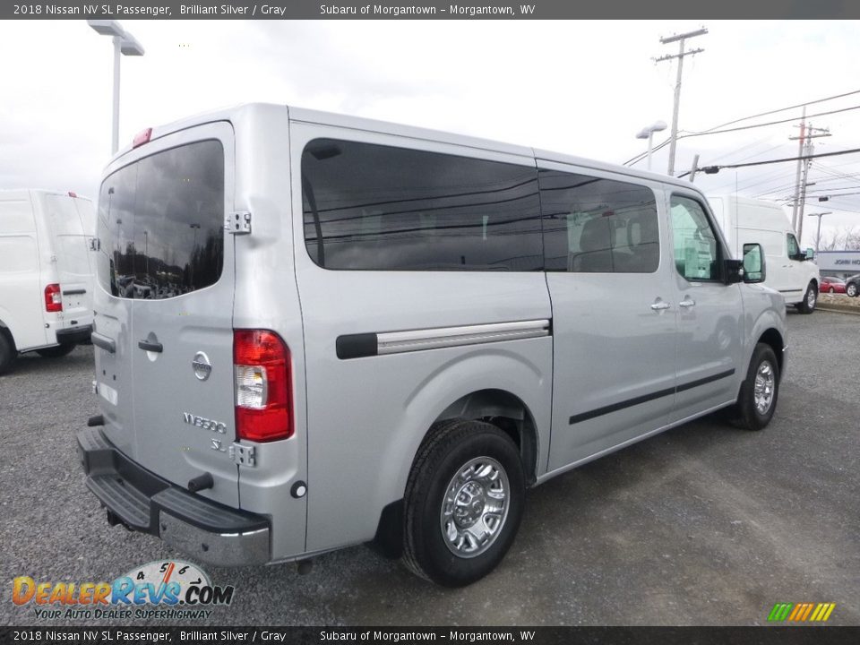 2018 Nissan NV SL Passenger Brilliant Silver / Gray Photo #4