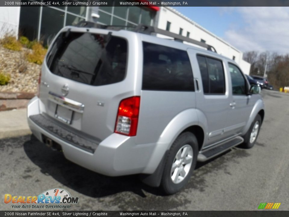 2008 Nissan Pathfinder SE 4x4 Silver Lightning / Graphite Photo #10