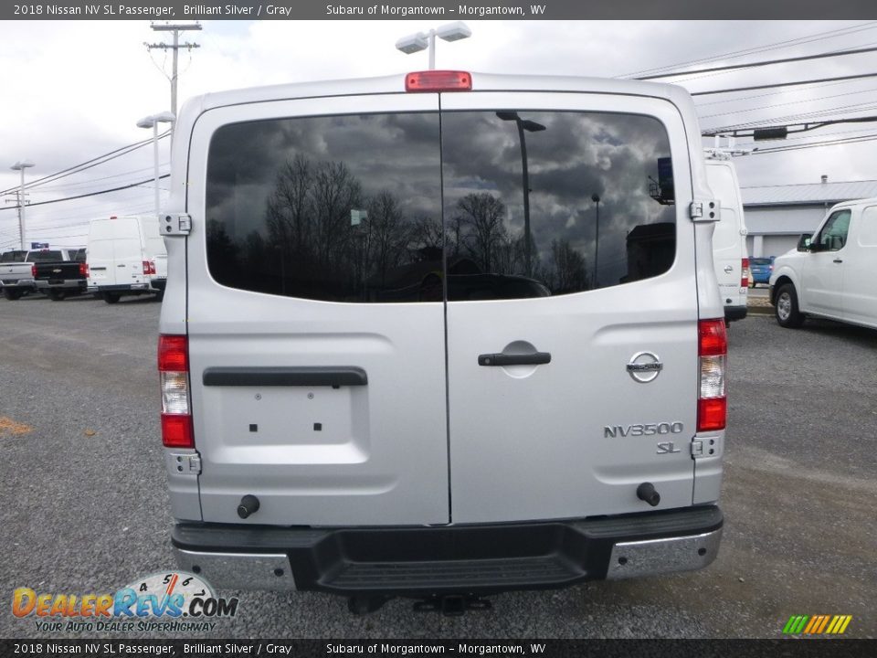2018 Nissan NV SL Passenger Brilliant Silver / Gray Photo #5