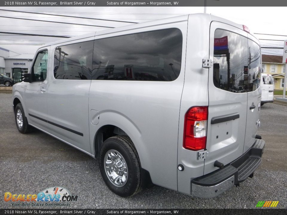 2018 Nissan NV SL Passenger Brilliant Silver / Gray Photo #6