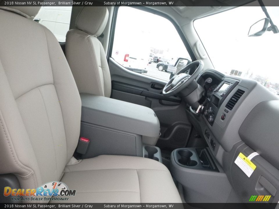 2018 Nissan NV SL Passenger Brilliant Silver / Gray Photo #10