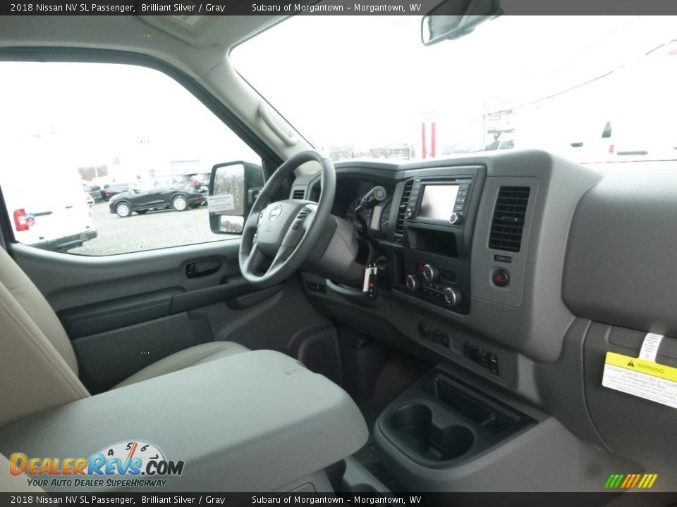2018 Nissan NV SL Passenger Brilliant Silver / Gray Photo #11