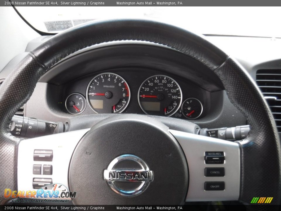 2008 Nissan Pathfinder SE 4x4 Silver Lightning / Graphite Photo #19