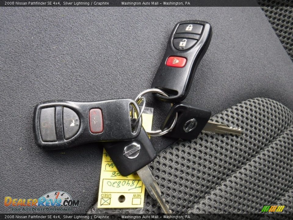 2008 Nissan Pathfinder SE 4x4 Silver Lightning / Graphite Photo #24