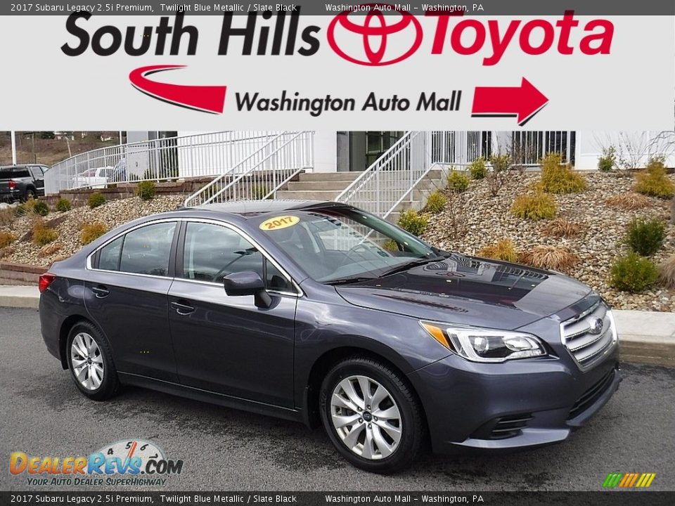 2017 Subaru Legacy 2.5i Premium Twilight Blue Metallic / Slate Black Photo #1