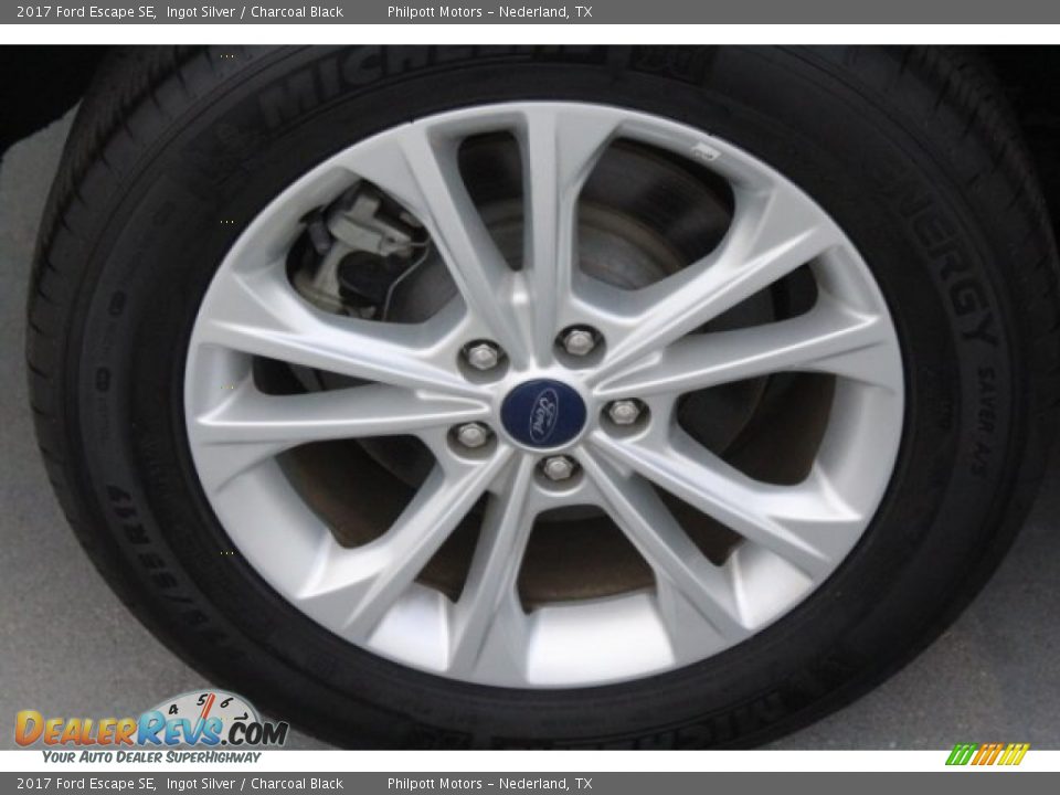 2017 Ford Escape SE Ingot Silver / Charcoal Black Photo #12