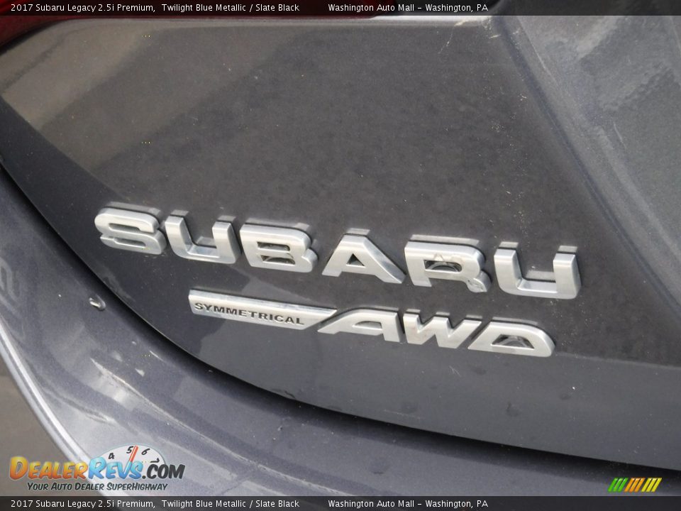 2017 Subaru Legacy 2.5i Premium Twilight Blue Metallic / Slate Black Photo #8