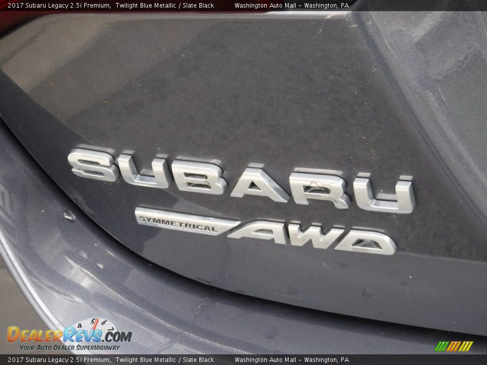 2017 Subaru Legacy 2.5i Premium Twilight Blue Metallic / Slate Black Photo #8