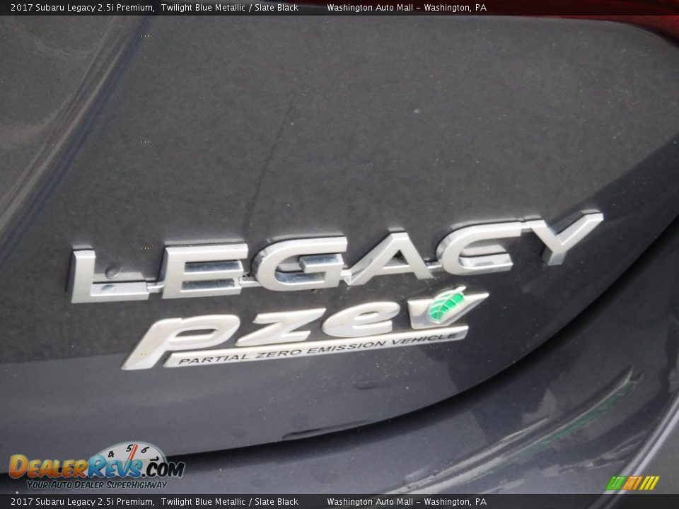 2017 Subaru Legacy 2.5i Premium Twilight Blue Metallic / Slate Black Photo #9