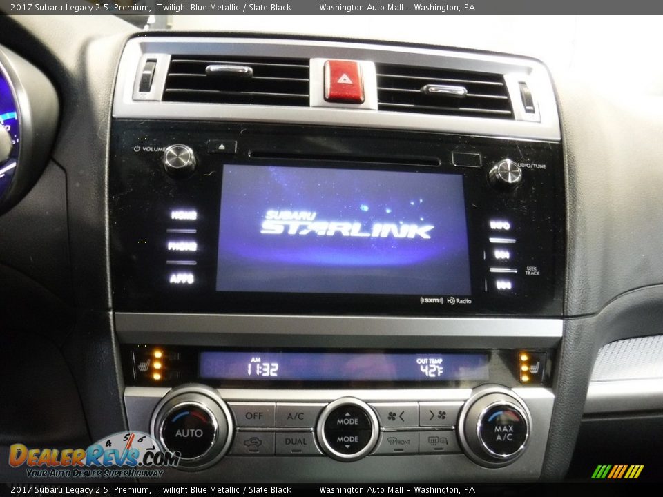 2017 Subaru Legacy 2.5i Premium Twilight Blue Metallic / Slate Black Photo #17