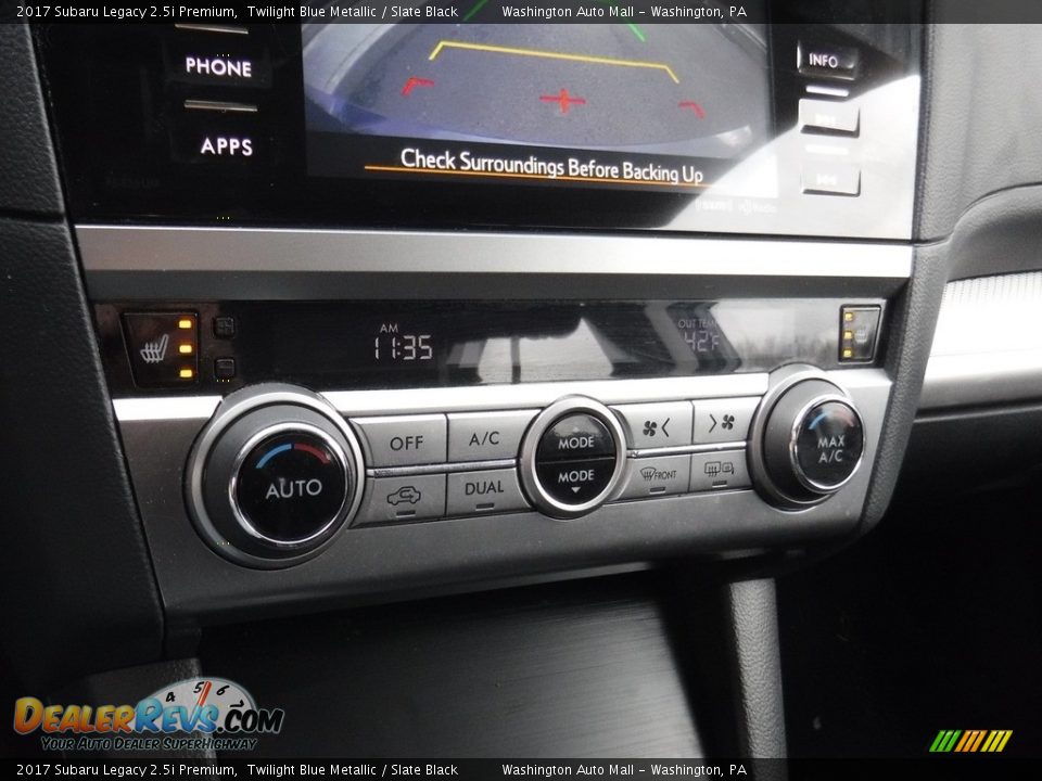 2017 Subaru Legacy 2.5i Premium Twilight Blue Metallic / Slate Black Photo #19