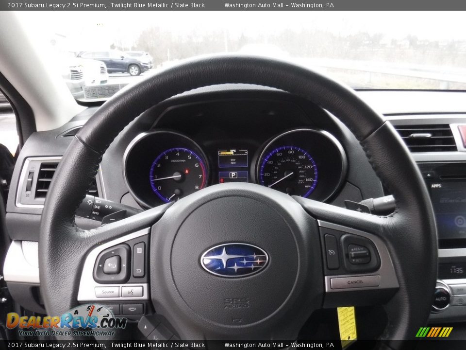 2017 Subaru Legacy 2.5i Premium Twilight Blue Metallic / Slate Black Photo #20