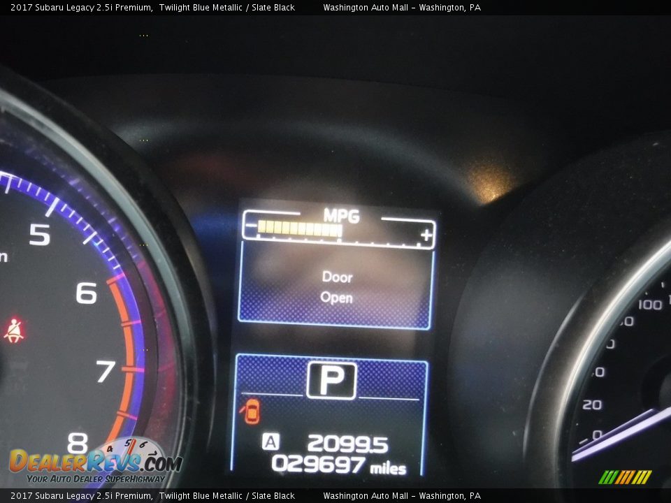 2017 Subaru Legacy 2.5i Premium Twilight Blue Metallic / Slate Black Photo #25