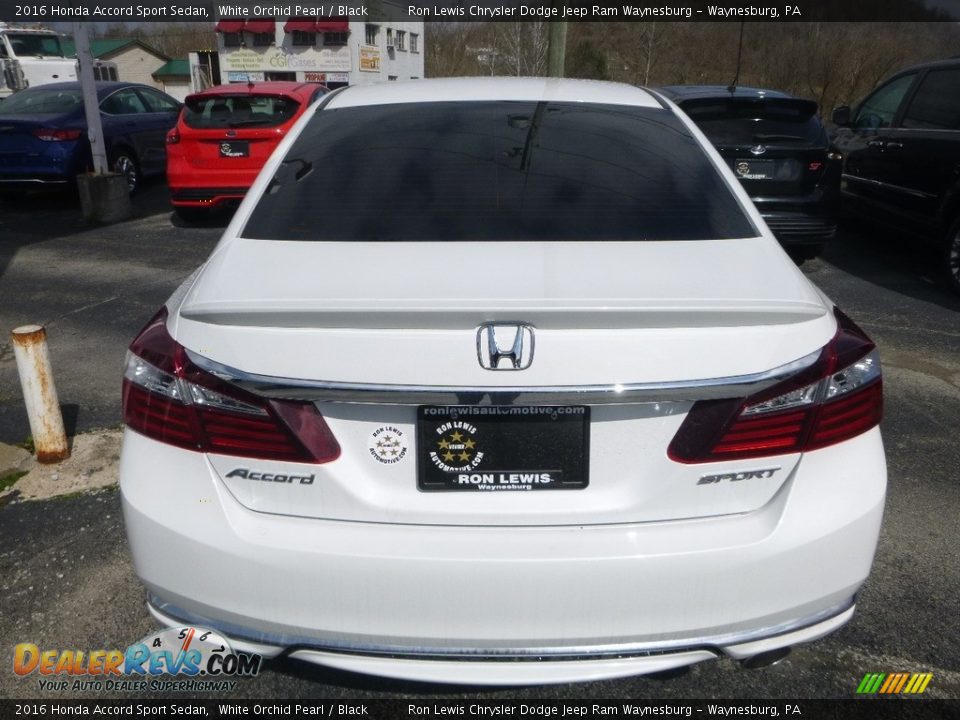 2016 Honda Accord Sport Sedan White Orchid Pearl / Black Photo #3