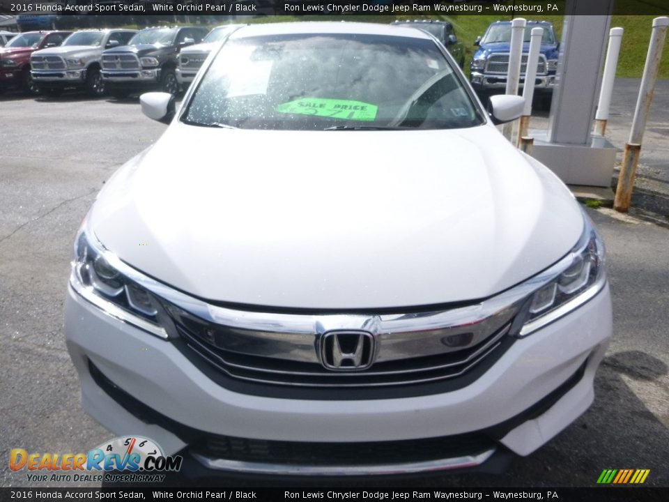 2016 Honda Accord Sport Sedan White Orchid Pearl / Black Photo #7