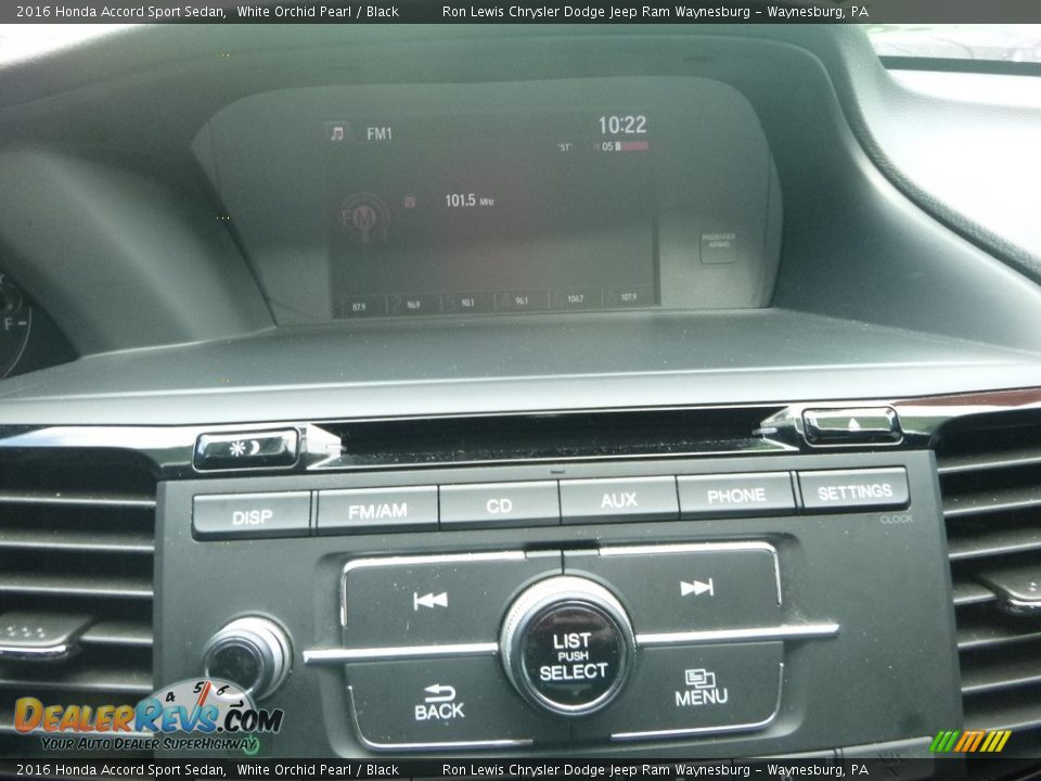 2016 Honda Accord Sport Sedan White Orchid Pearl / Black Photo #16