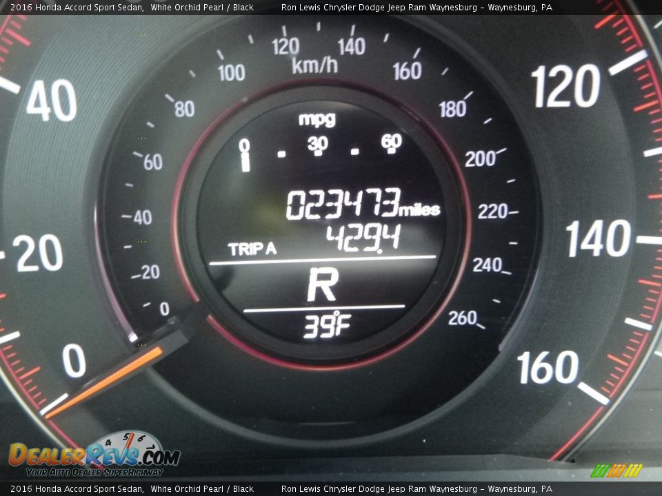 2016 Honda Accord Sport Sedan White Orchid Pearl / Black Photo #18