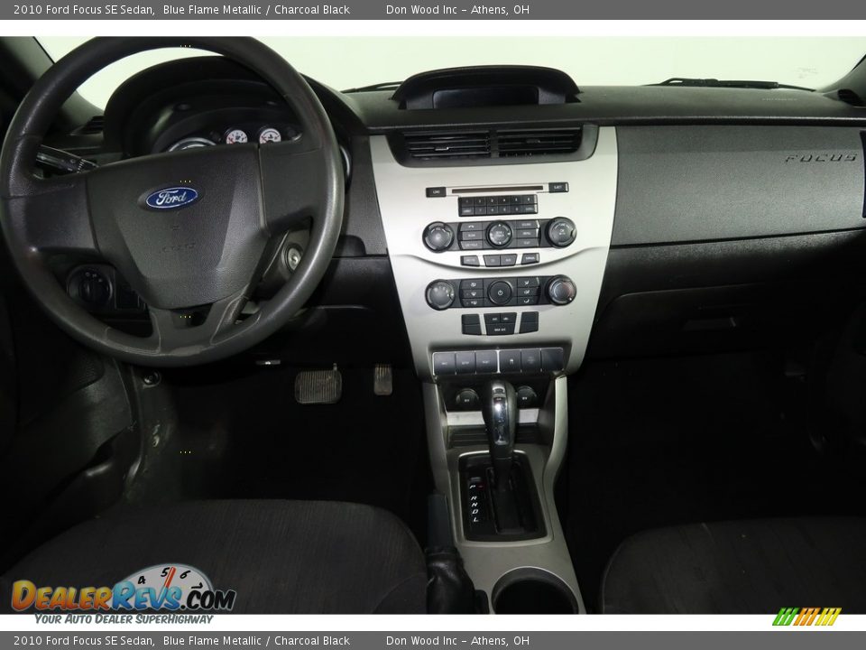 2010 Ford Focus SE Sedan Blue Flame Metallic / Charcoal Black Photo #13