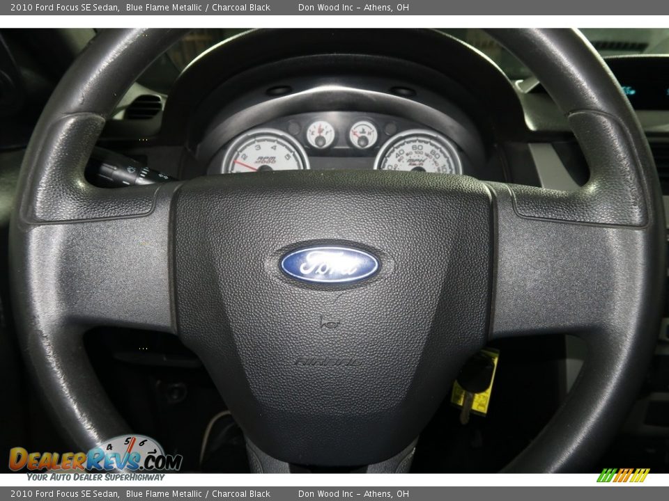 2010 Ford Focus SE Sedan Blue Flame Metallic / Charcoal Black Photo #14