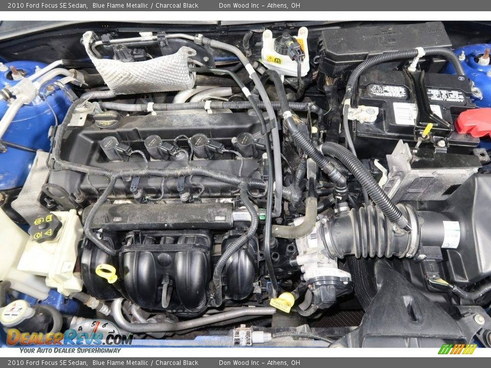 2010 Ford Focus SE Sedan Blue Flame Metallic / Charcoal Black Photo #23