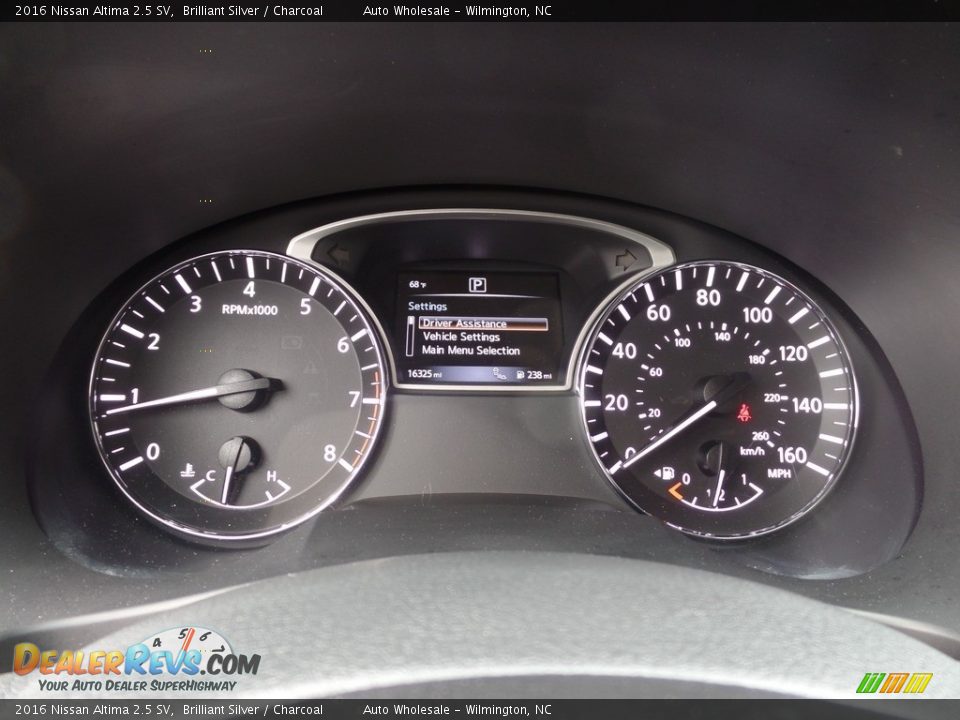 2016 Nissan Altima 2.5 SV Brilliant Silver / Charcoal Photo #15