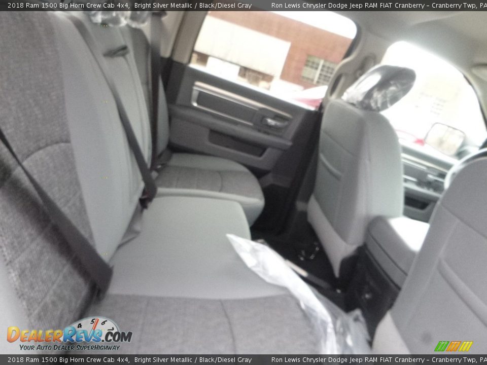 2018 Ram 1500 Big Horn Crew Cab 4x4 Bright Silver Metallic / Black/Diesel Gray Photo #12