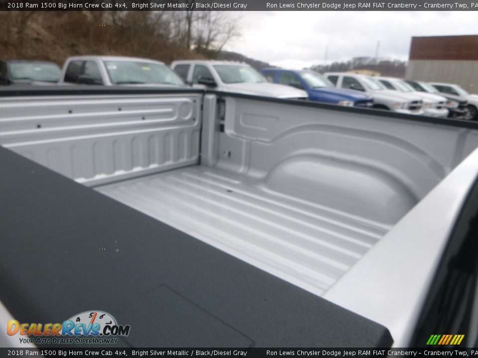 2018 Ram 1500 Big Horn Crew Cab 4x4 Bright Silver Metallic / Black/Diesel Gray Photo #13