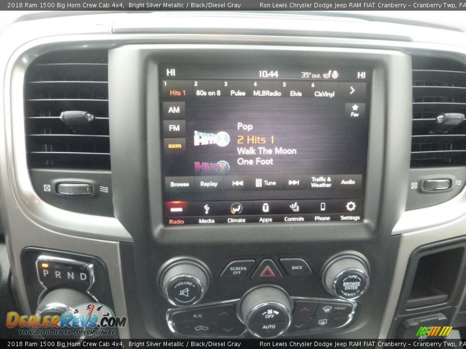 2018 Ram 1500 Big Horn Crew Cab 4x4 Bright Silver Metallic / Black/Diesel Gray Photo #18