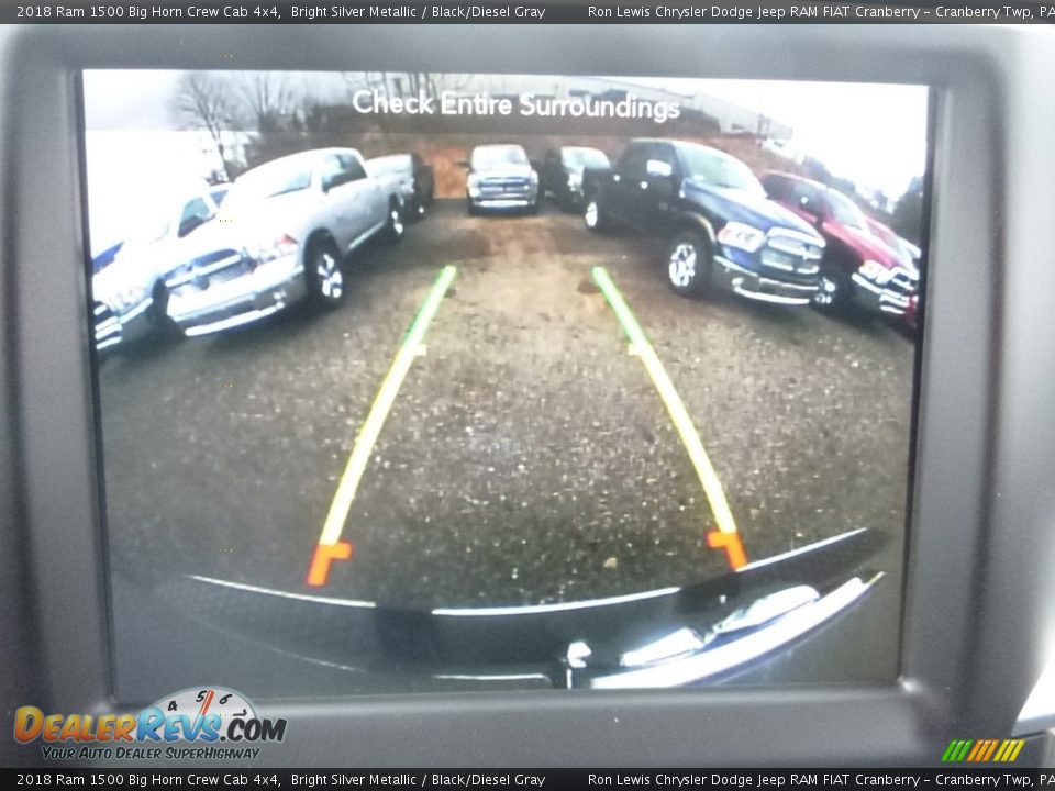 2018 Ram 1500 Big Horn Crew Cab 4x4 Bright Silver Metallic / Black/Diesel Gray Photo #19