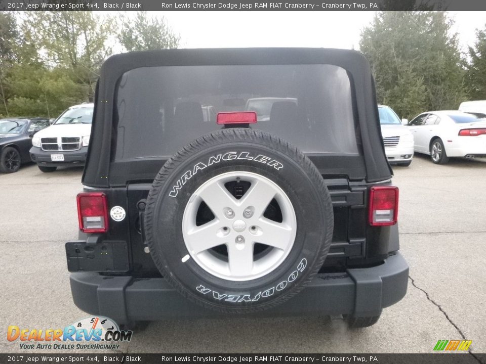 2017 Jeep Wrangler Sport 4x4 Black / Black Photo #4