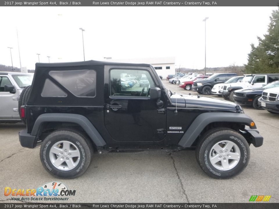 2017 Jeep Wrangler Sport 4x4 Black / Black Photo #6