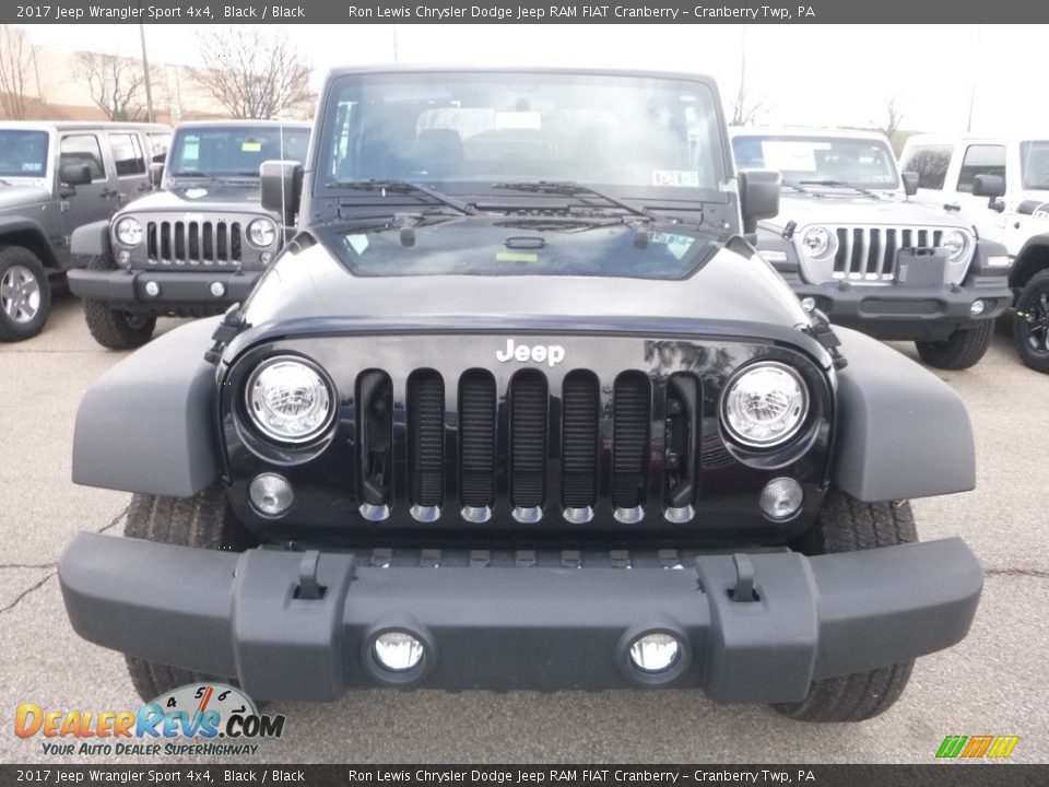 2017 Jeep Wrangler Sport 4x4 Black / Black Photo #8