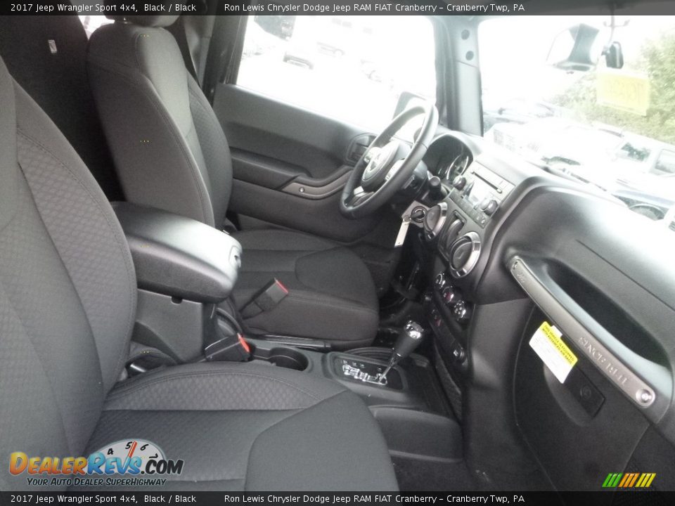 2017 Jeep Wrangler Sport 4x4 Black / Black Photo #10
